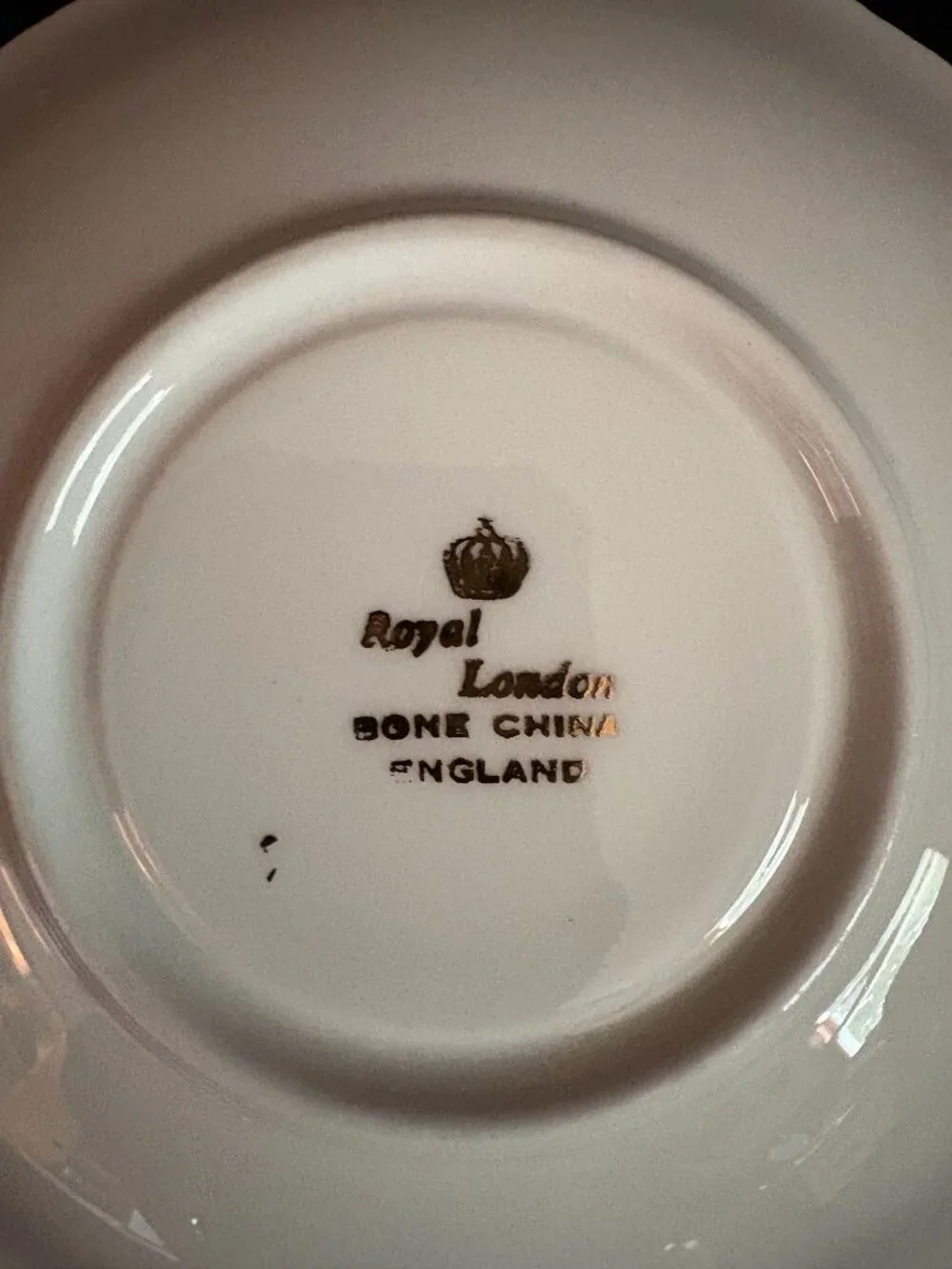Royal London Bone China Numbered Teacup And Saucer Set